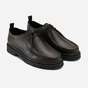 Mens Alain Lace Up Shoes Dark Brown tumbled leather