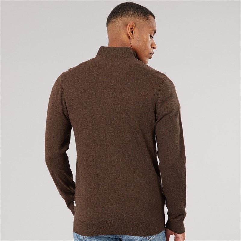 Mens Liliamos Knitted Jumper Dark. Brown Mix Dark Brown Mix - Image 2