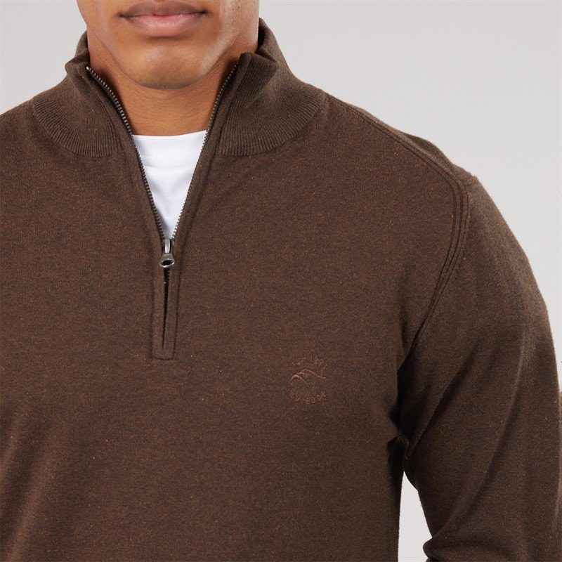 Mens Liliamos Knitted Jumper Dark. Brown Mix Dark Brown Mix - Image 3