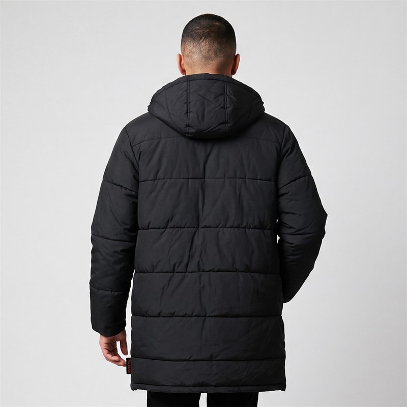 Mens Panki Coat Black - Image 2