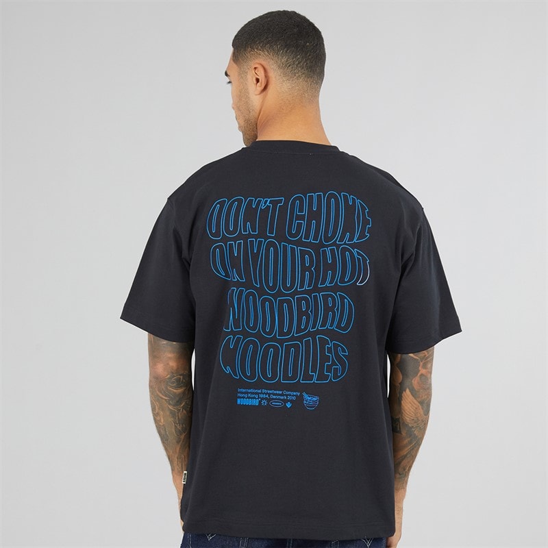 Mens Baine Wobble T-Shirt Black - Image 3