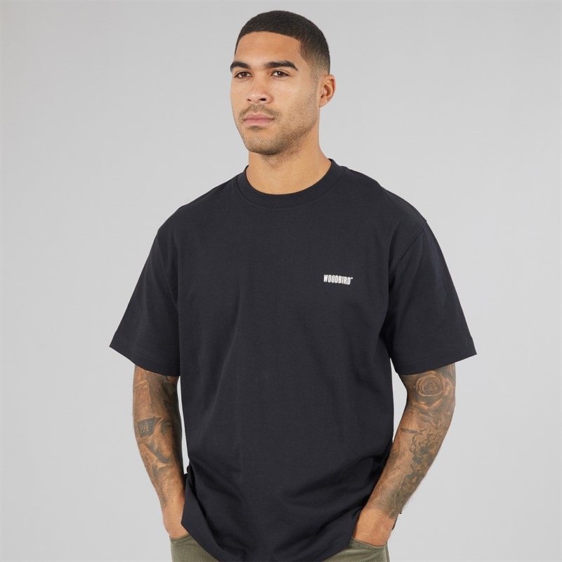 Mens Baine HKDK T-Shirt Black - Image 2