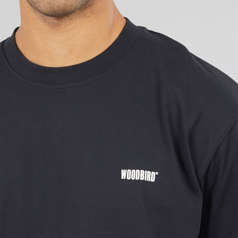 Mens Baine HKDK T-Shirt Black - Image 4