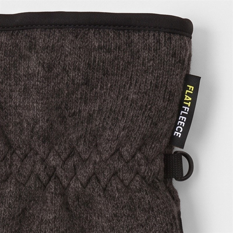 Kids Flatfleece Gloves Black Melange - Image 2