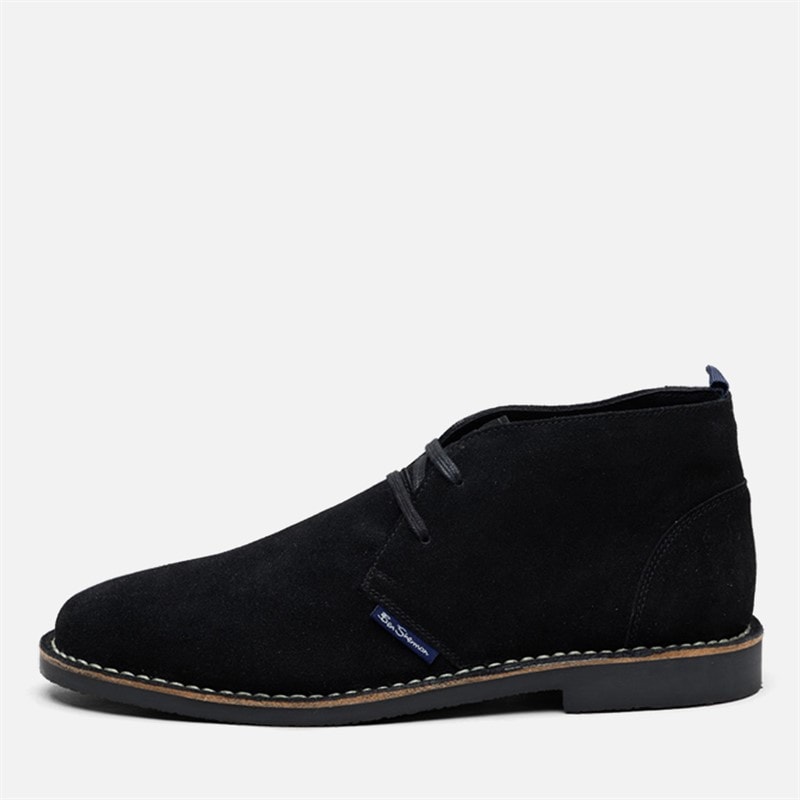 Mens Hemmings Suede Chukka Boots Black - Image 1