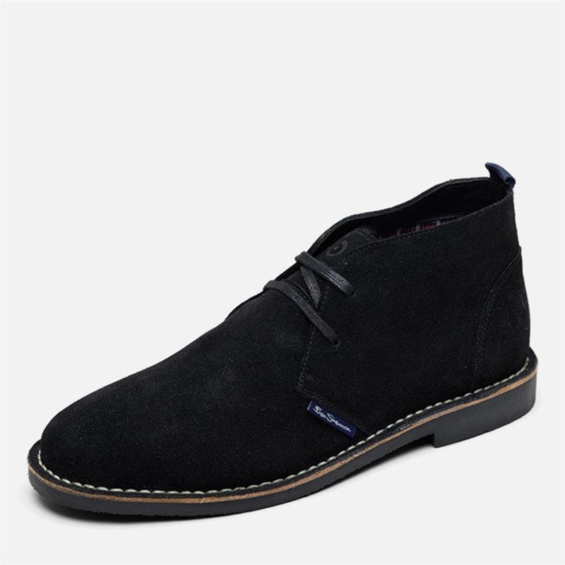 Mens Hemmings Suede Chukka Boots Black - Image 2