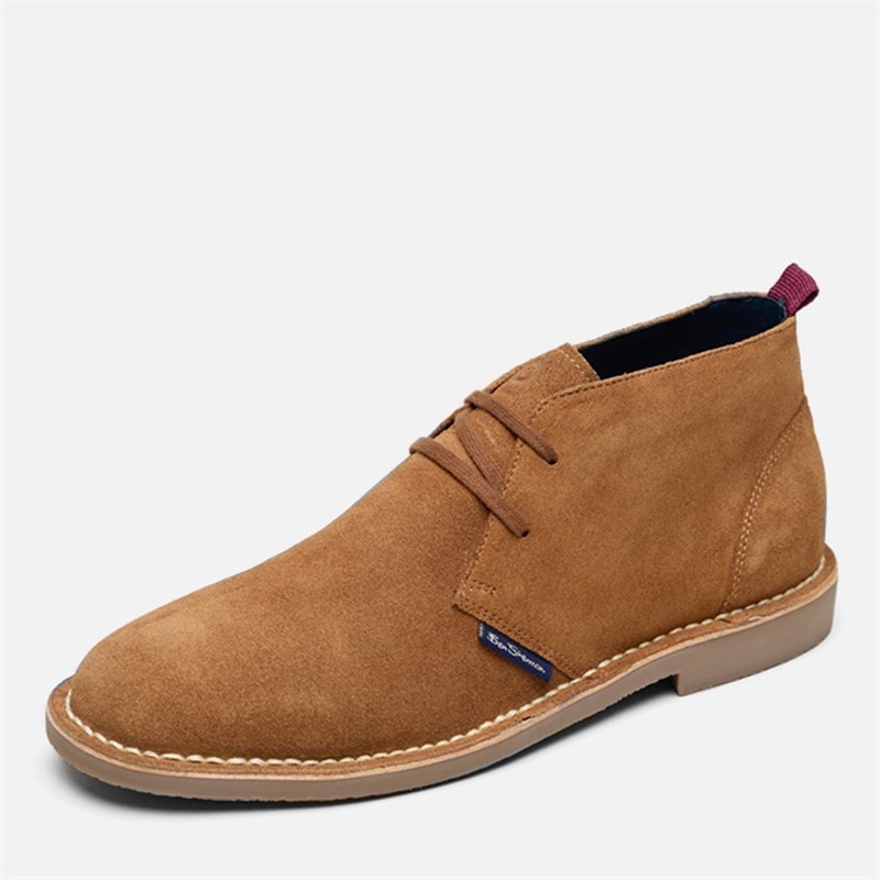 Mens Hemmings Suede Chukka Boots Tan - Image 2