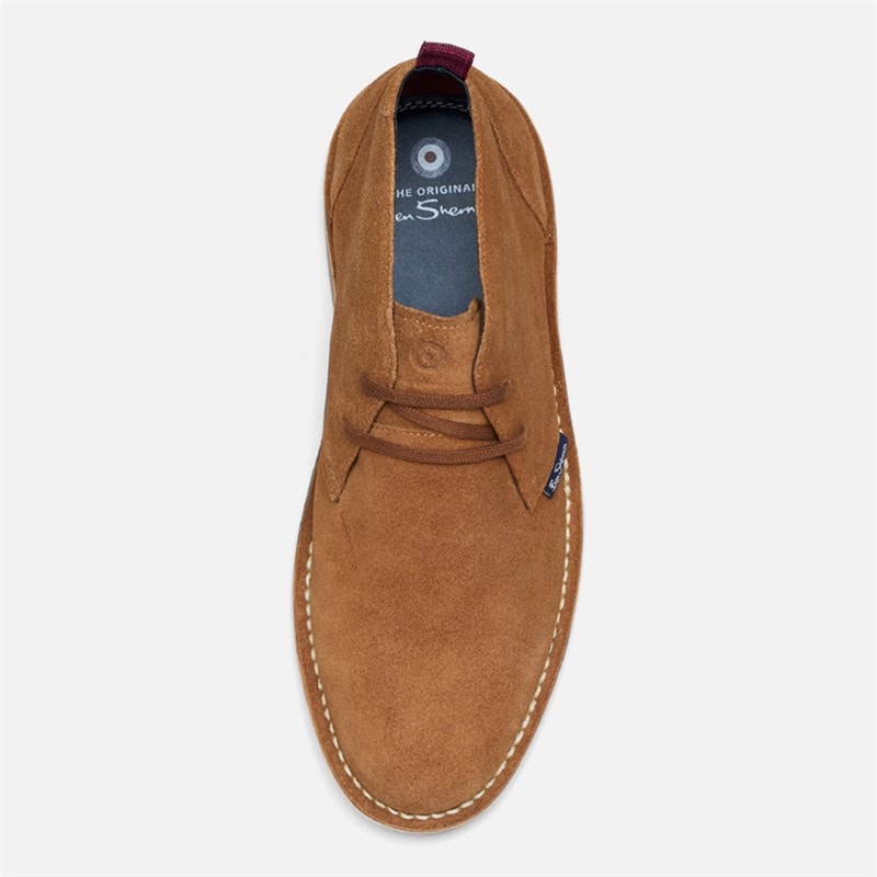 Mens Hemmings Suede Chukka Boots Tan - Image 3