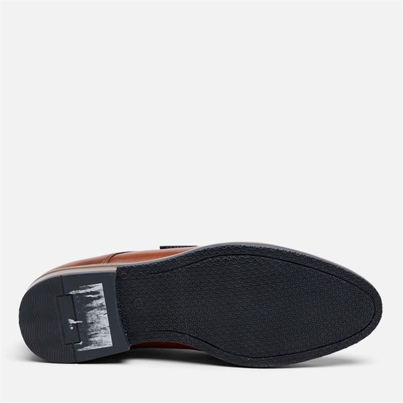 Mens Cavendish Toe Cap Shoes Tan Leather - Image 5