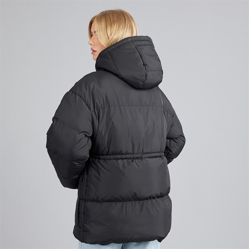 Womens Zia Short Puffer Jacket Black - Image 2