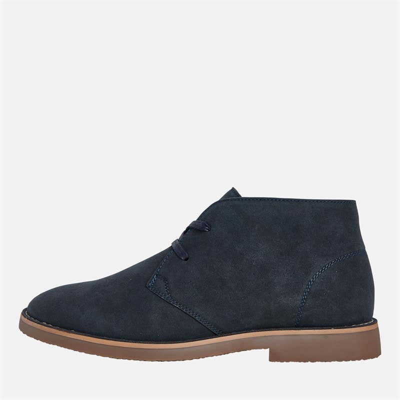 Mens Leo Chukka Boots Navy - Image 2