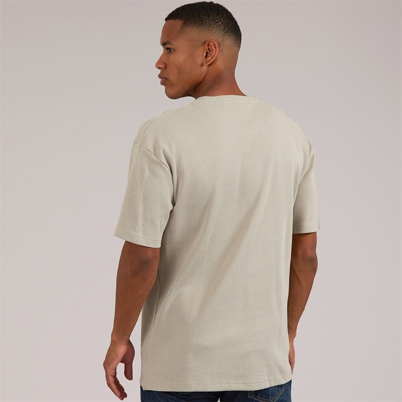 Mens Static Relaxed Fit Crew Neck T-Shirt Sand - Image 2