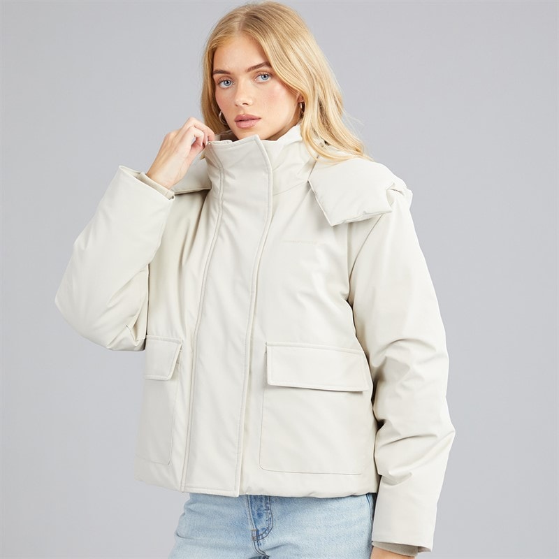 Womens Elevate Padded Jacket Stone - Image 3