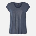 Womens Alice Glitter T-Shirt Ombre Blue