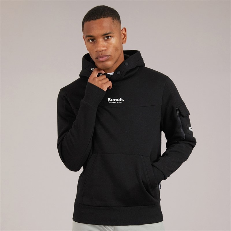 Bench Mens Dimora Utility Hoodie Black