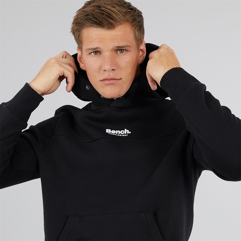 Mens Dimora Utility Hoodie Black - Image 3