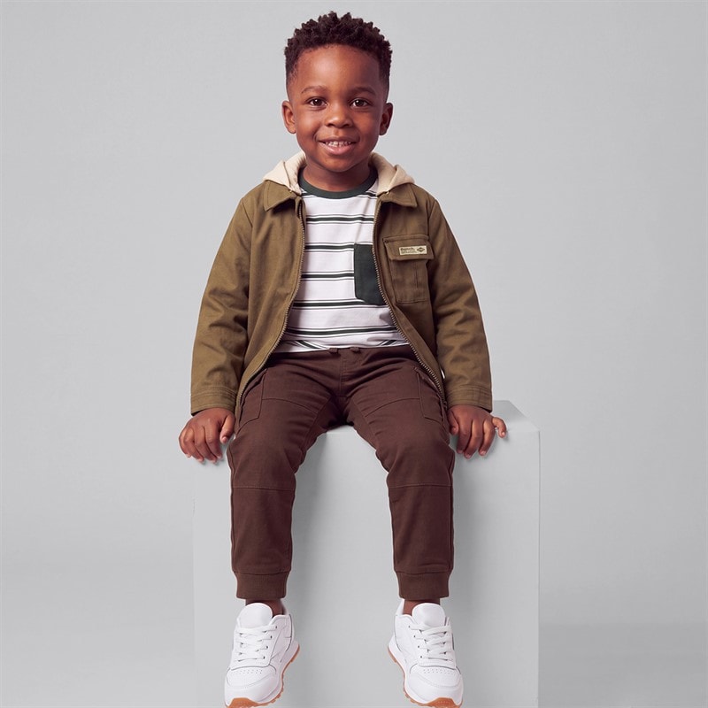 Boys Shacket Jeans And T-Shirt Set Green - Image 3