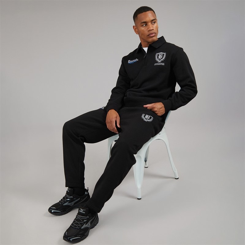 Mens Whitworth Oversized Joggers Black - Image 4