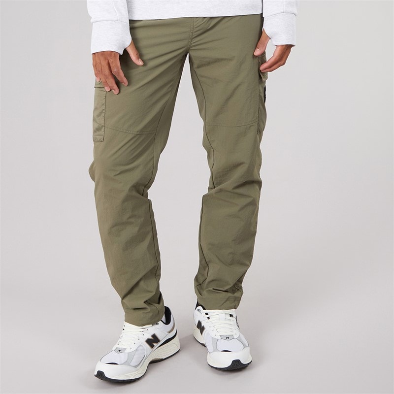 Bench Mens Azarin Cargo Pants Khaki Green