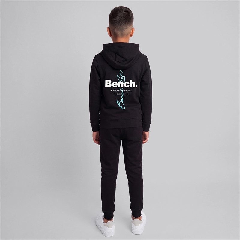 Boys Chiwel Hoodie And Joggers Tracksuit Black - Image 3