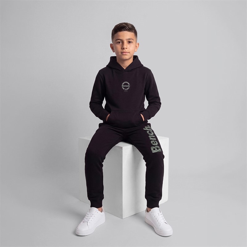 Boys Bramcat Hoodie And Joggers Tracksuit Black - Image 4