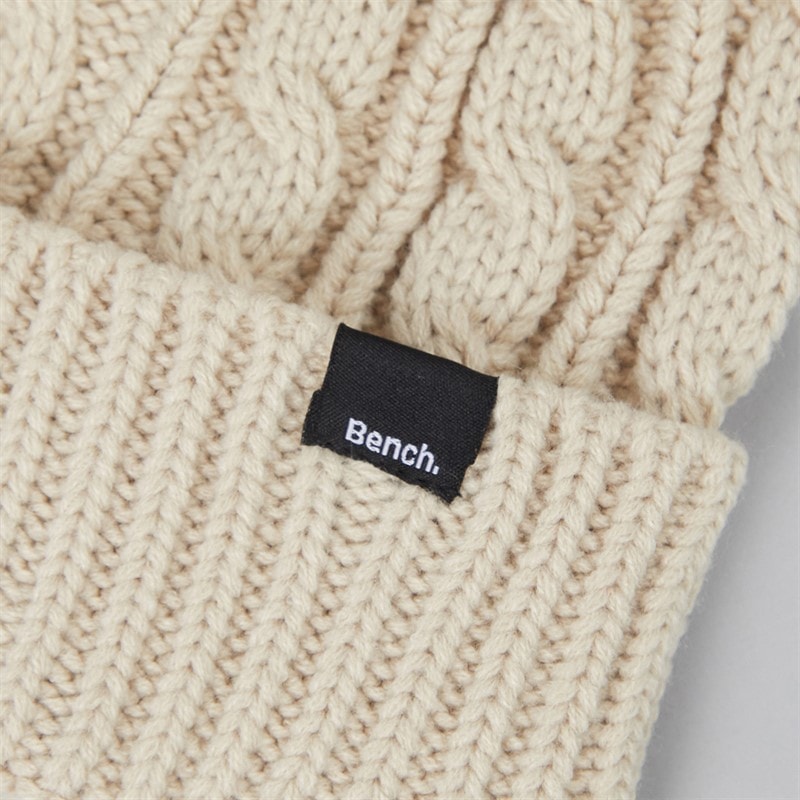Womens Cable Knit Hat Dark Chalk - Image 2