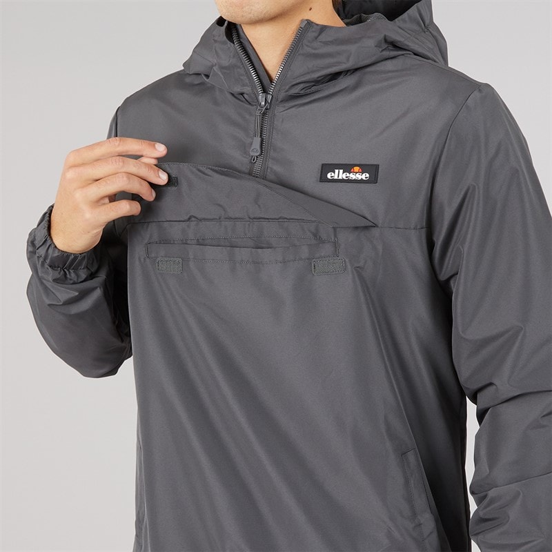 Mens Callum Anorak Jacket Dark Grey - Image 3