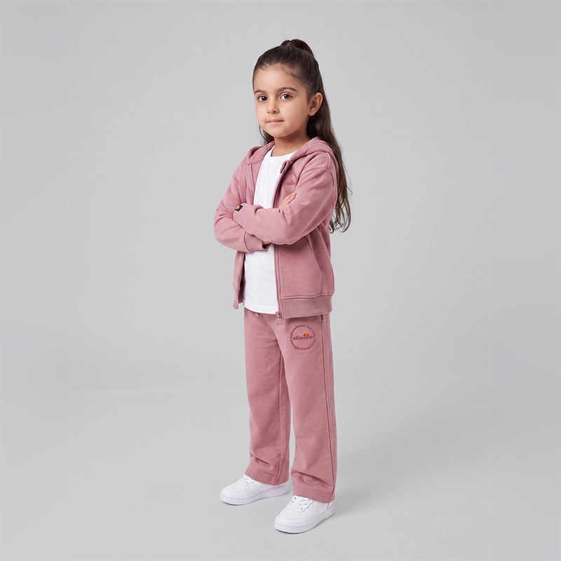 Girls Ambra Logo Tracksuit Pink - Image 5