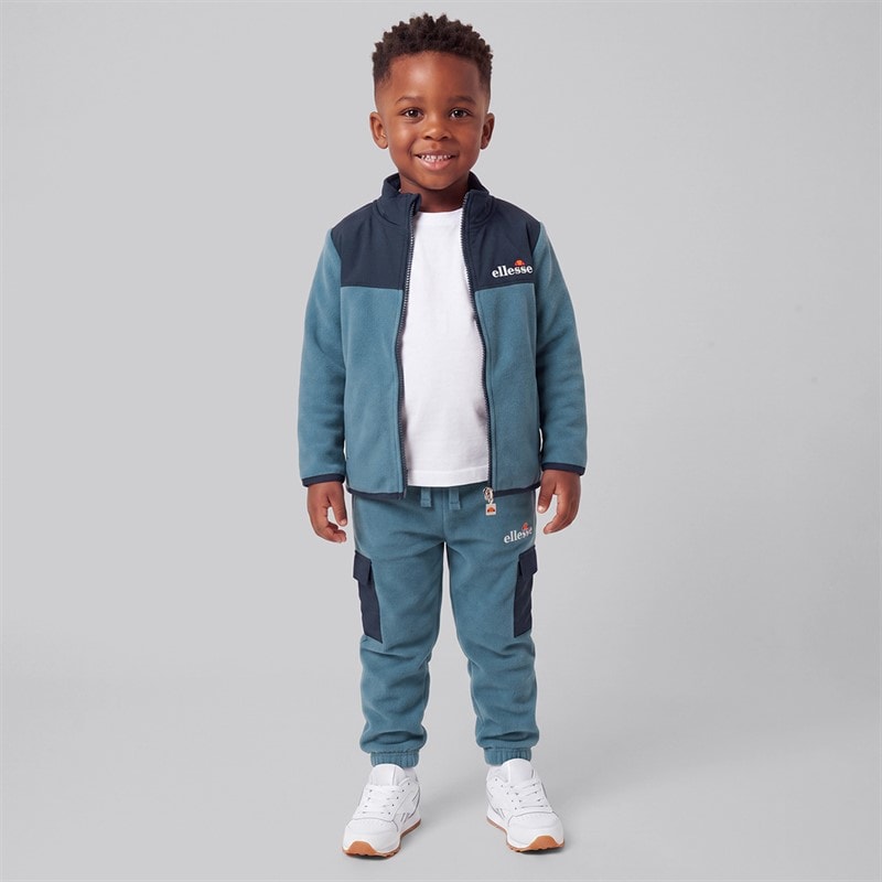 Ellesse Boys Caden Polafleece Sweatshirt And Joggers Blue