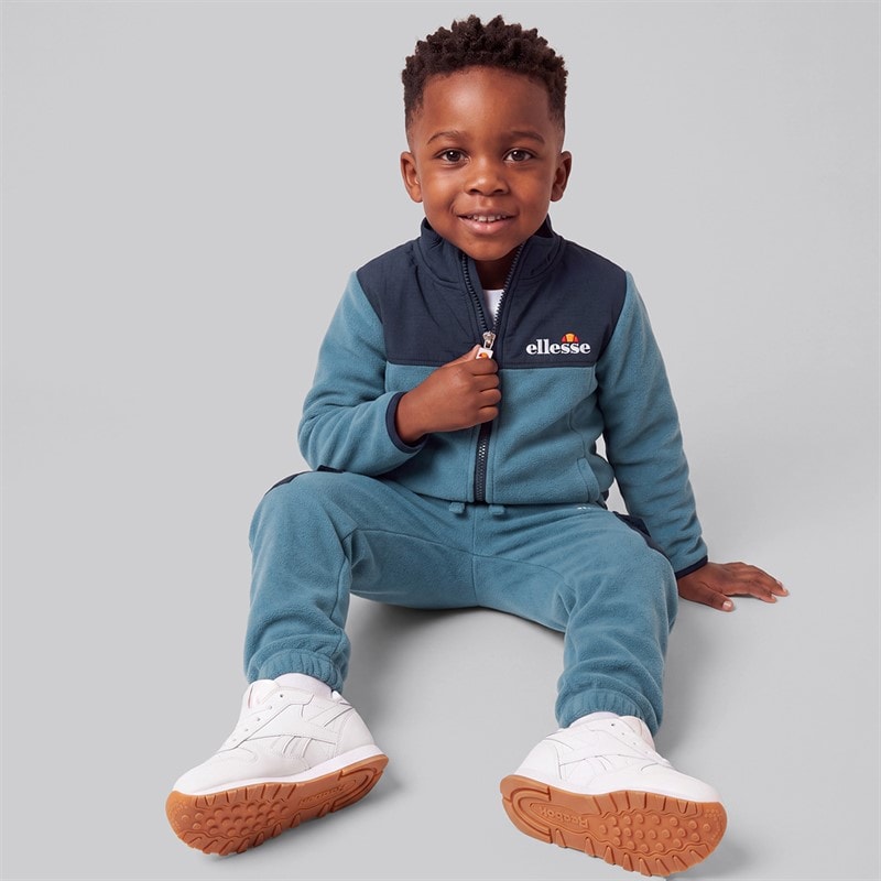 Boys Caden Polafleece Sweatshirt And Joggers Blue - Image 3