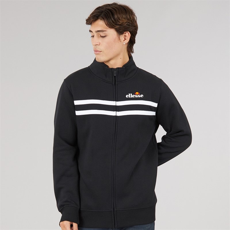 Mens Tobbias Full Zip Sweatshirt Black - Image 3