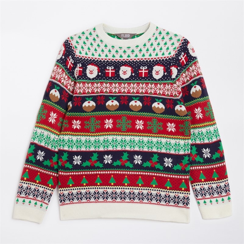 Kids Jacquard Christmas Jumper Multi - Image 2