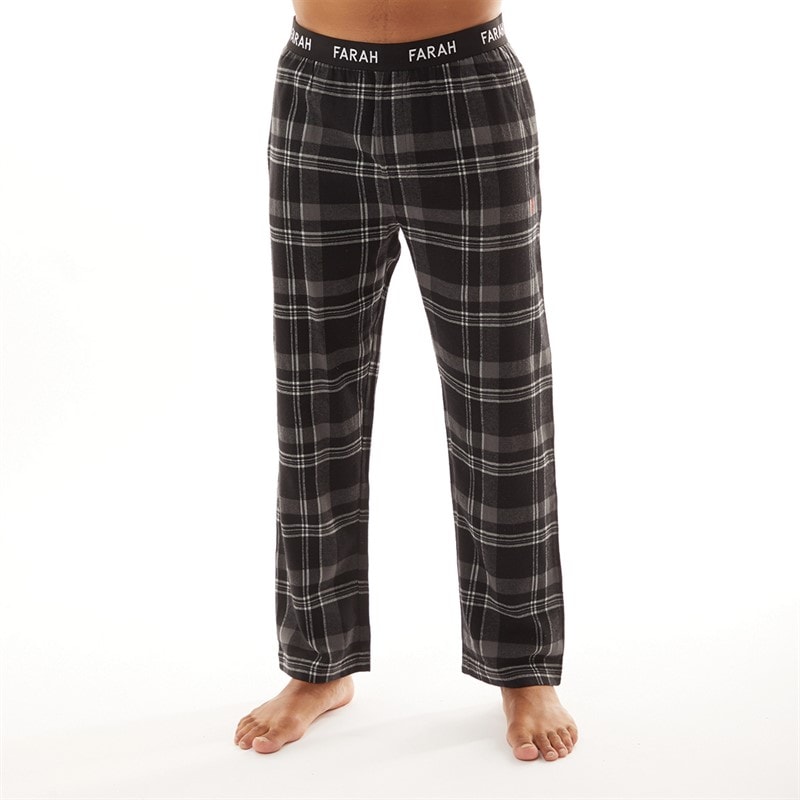Mens Steeni Lounge Set Black/Black Check - Image 3