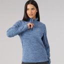 Womens 1/4 Zip Microfleece Top Blue