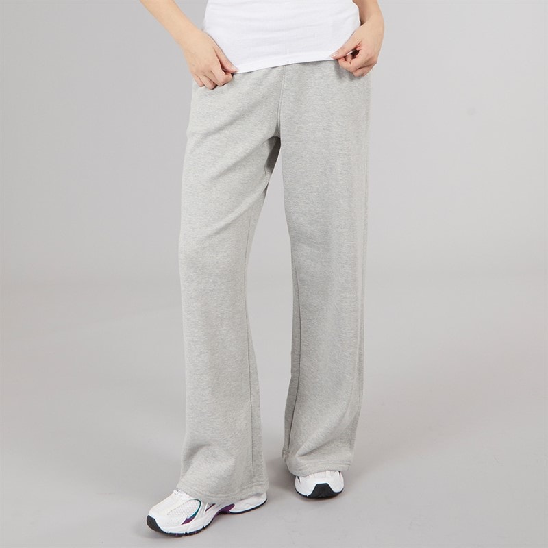 Womens Open Hem Joggers Grey Marl - Image 1