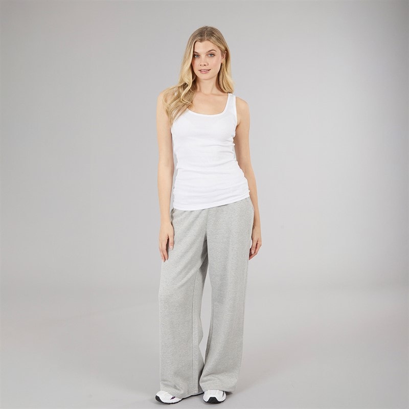Womens Open Hem Joggers Grey Marl - Image 3