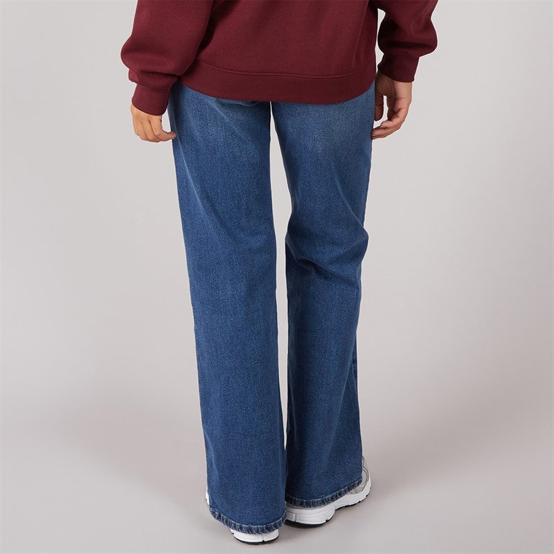 Womens Willow Flared Jeans Mid Blue - Image 2