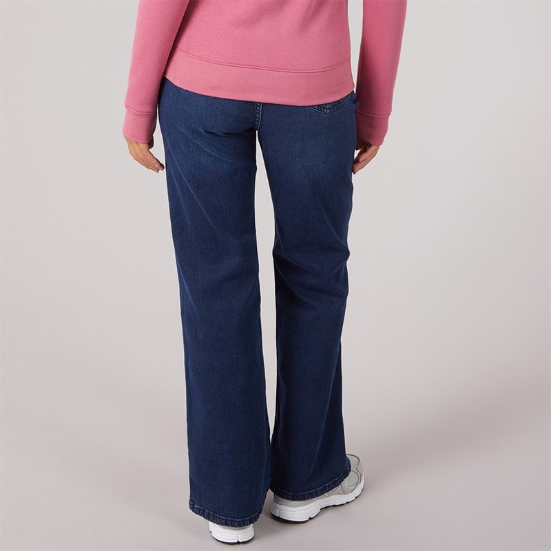 Womens Willow Flared Jeans Dark Wash - Image 2