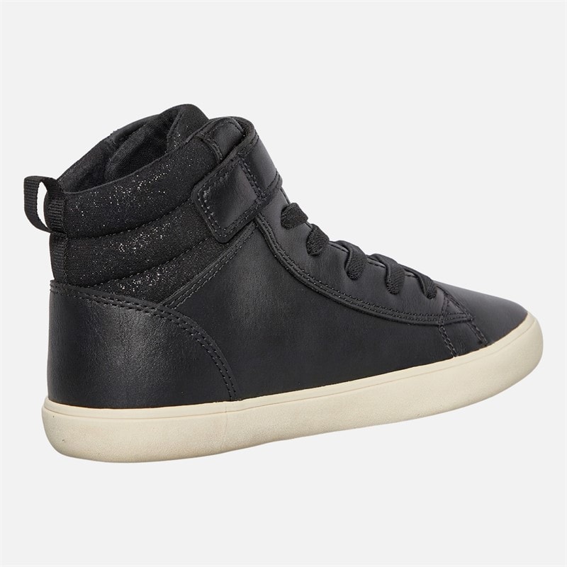Junior Girls Gisli Hi-Top Trainers Black/Champagne - Image 5