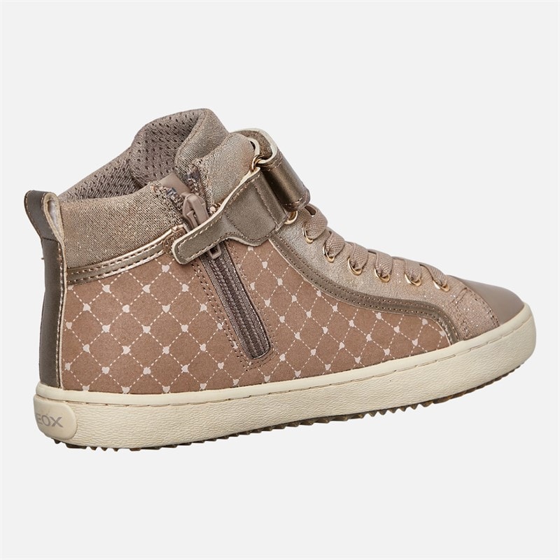 Junior Girls Kalispera Trainers Dark Beige - Image 5