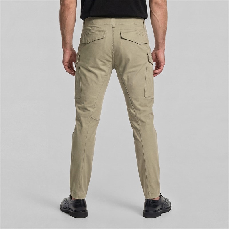 Mens Regular Tapered Cargo Trousers Dune - Image 2