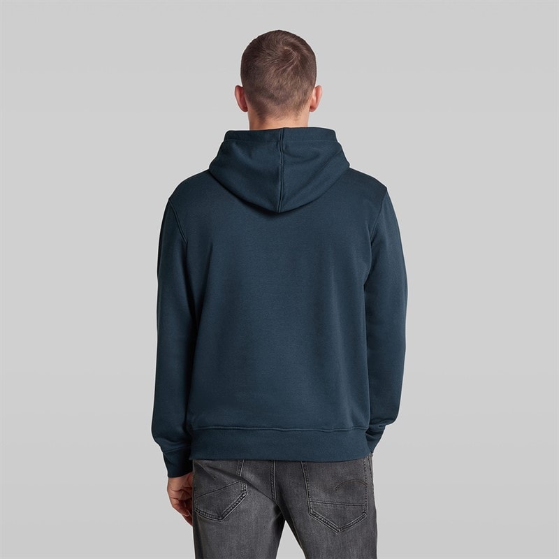 Mens Logo Hoodie Dark Blue - Image 2