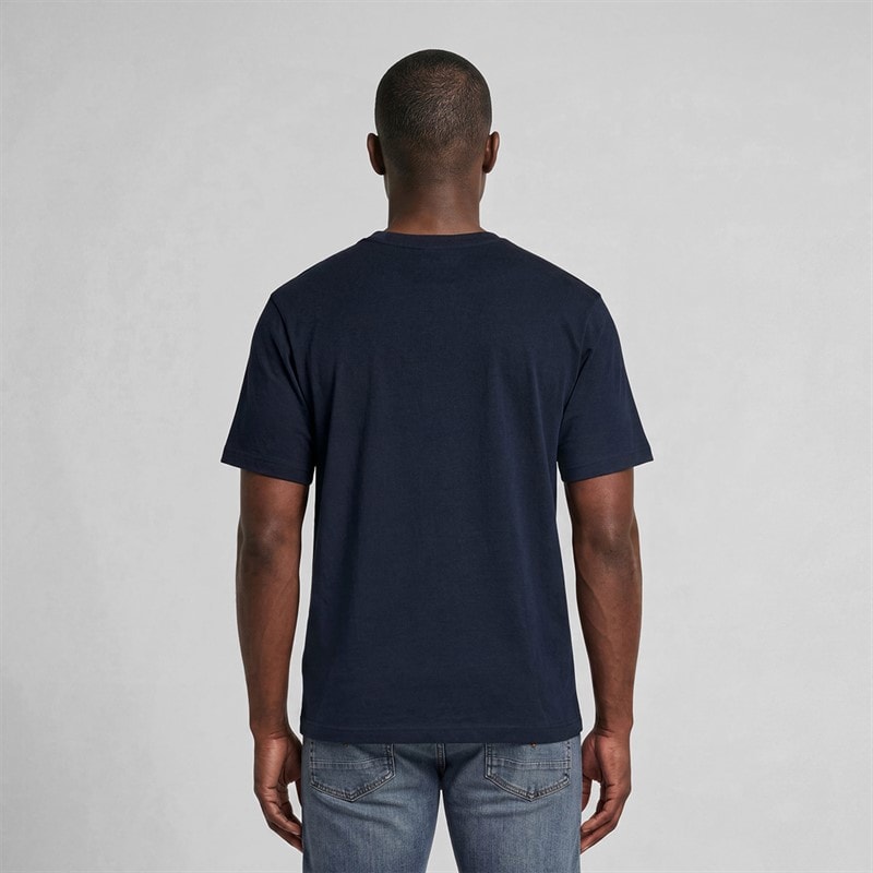Mens Boxy T-Shirt Dark Blue - Image 2