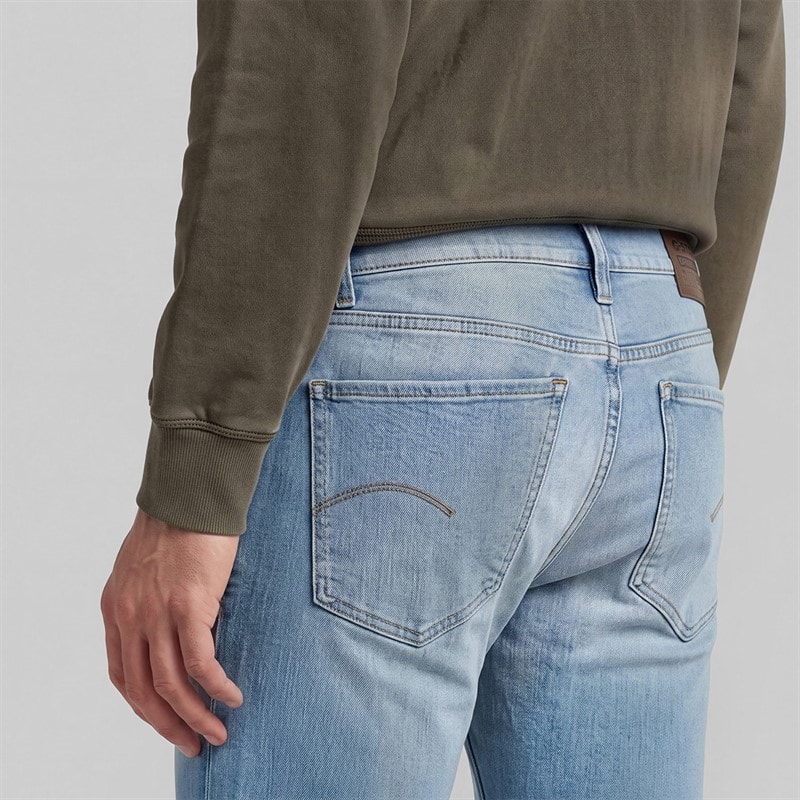 Mens Type M Straight Fit Jeans Mid Blue - Image 3