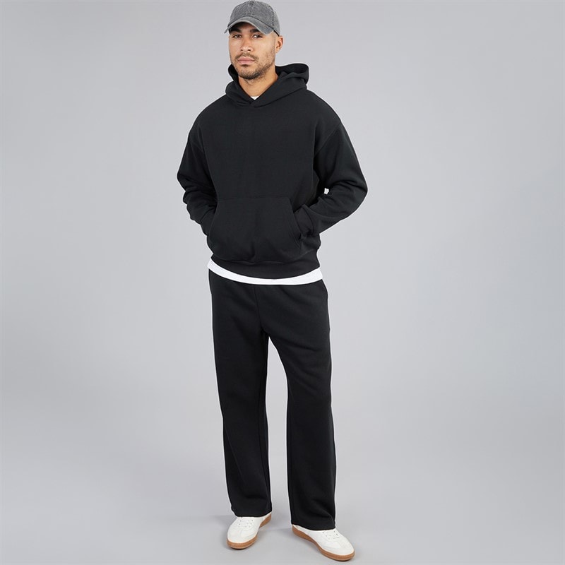 JACK & JONES Mens Oversized Tracksuit Black