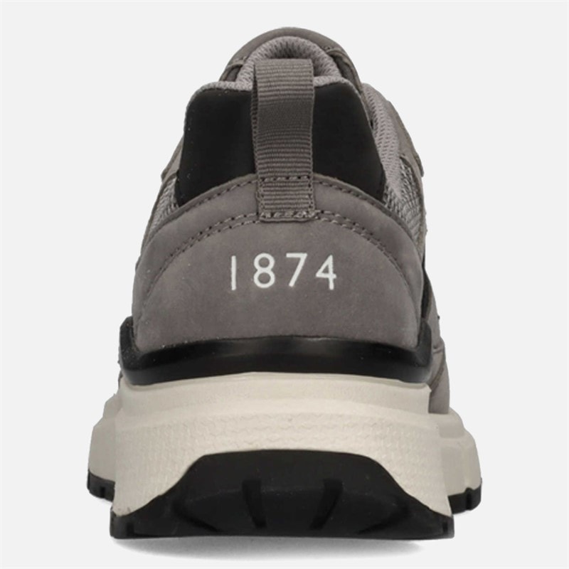 Mens Villa Trainers Grey - Image 3