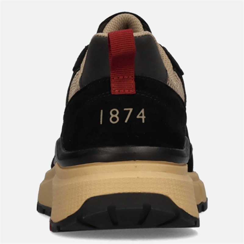 Mens Villa Trainers Black - Image 3