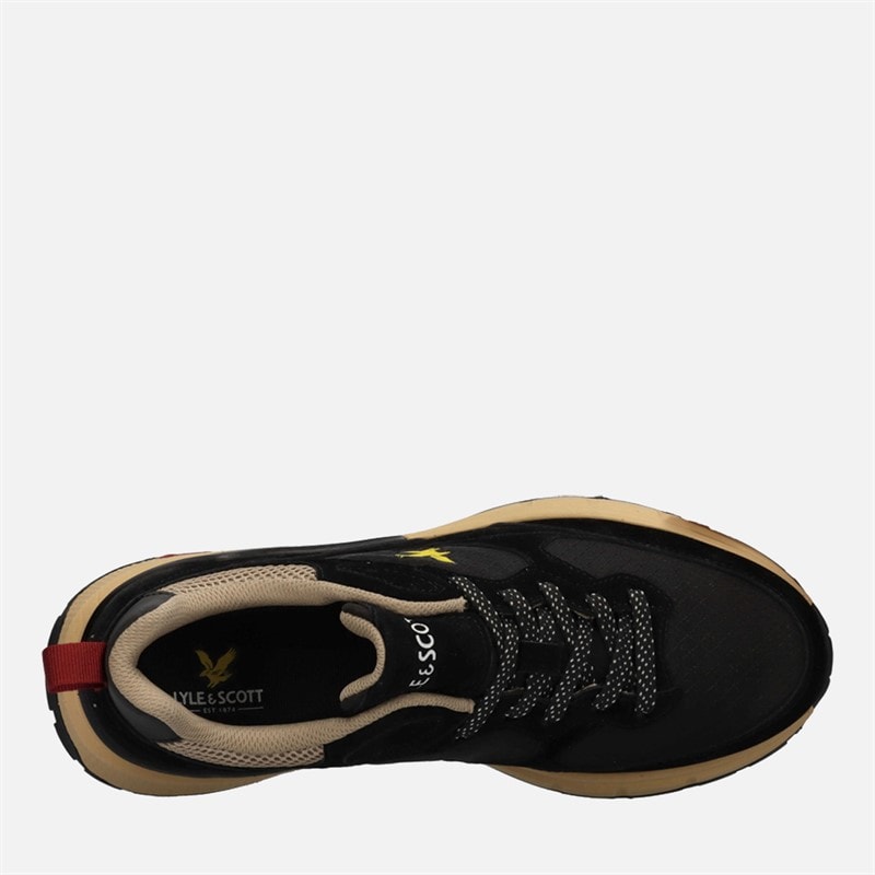 Mens Villa Trainers Black - Image 4