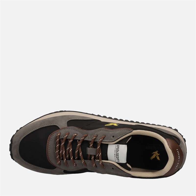 Mens Anfield Trainers Grey/Brown - Image 4