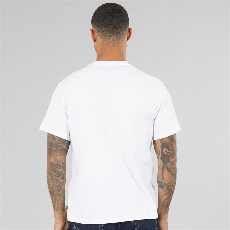 Mens Relaxed Fit T-Shirt White - Image 2